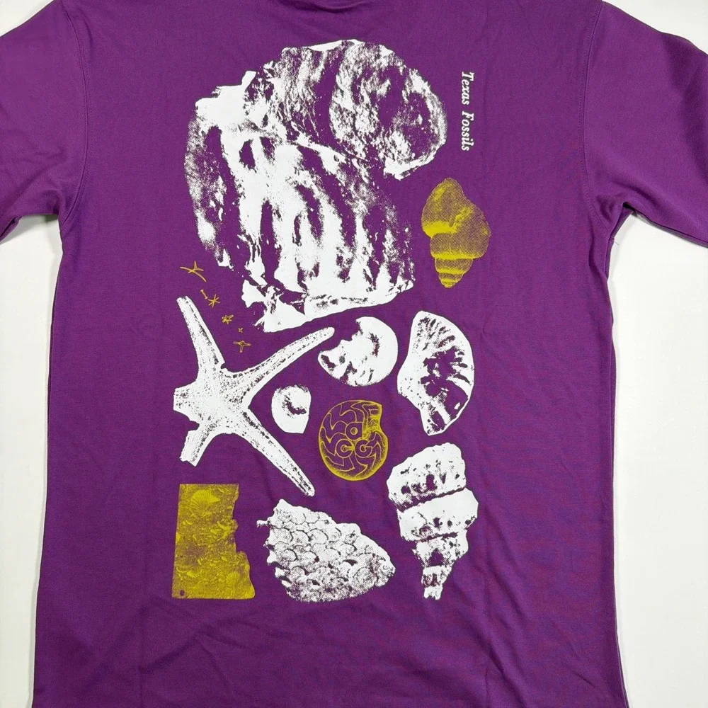 Nike ACG Texas Fossils Men's Small Tee T Shirt HV1296-505 Purple Loose Fit
